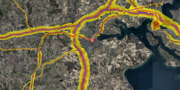 Trafikstøjkort på Åbenråvej 50, 6000 Kolding