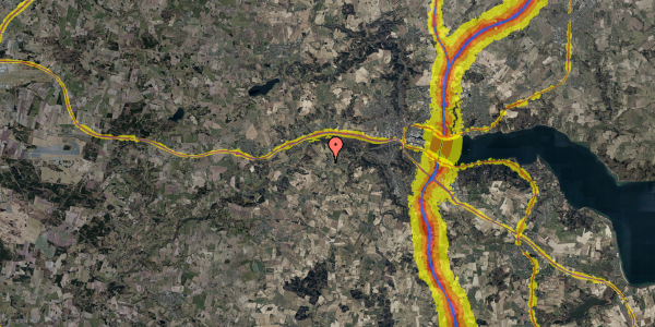 Trafikstøjkort på Brunhøj 2, 7100 Vejle