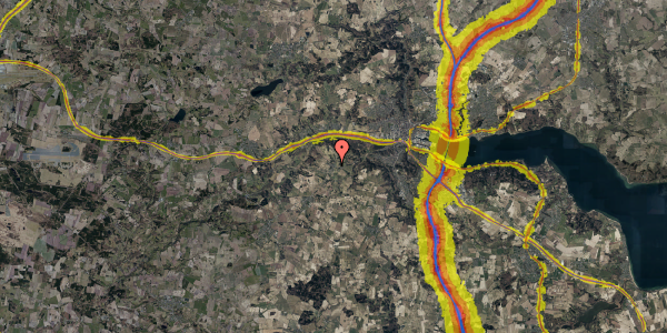 Trafikstøjkort på Brunhøj 29, 7100 Vejle