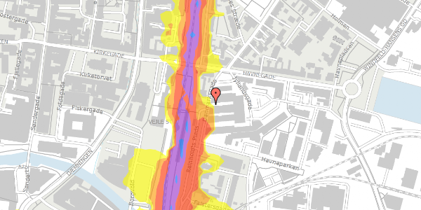 Trafikstøjkort på Danmarksgade 3B, . 4, 7100 Vejle