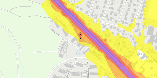 Trafikstøjkort på Fredericiavej 88A, 2. 201, 7100 Vejle