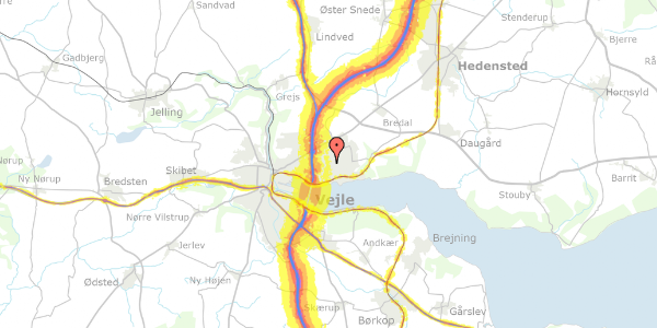 Trafikstøjkort på Hældagervej 71, 2. tv, 7120 Vejle Øst