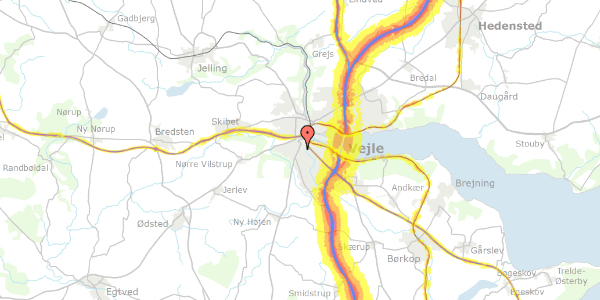 Trafikstøjkort på Løgitmark 11, 7100 Vejle