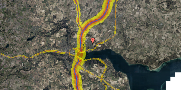 Trafikstøjkort på Nordtoftevej 6, 7120 Vejle Øst