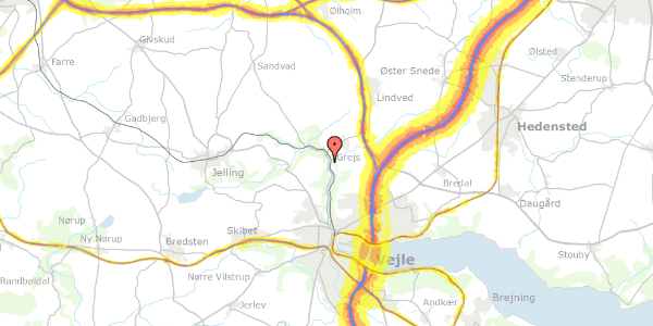 Trafikstøjkort på Nytoft 3, 7100 Vejle