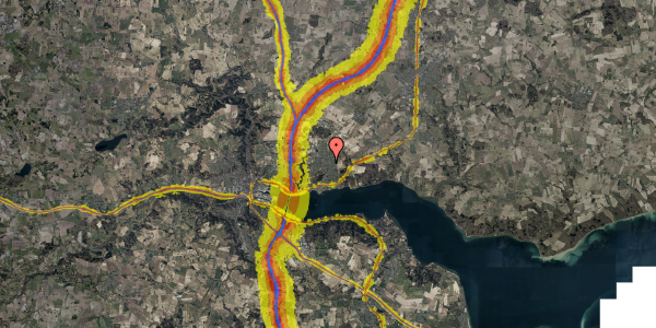 Trafikstøjkort på Prangerager 65, 7120 Vejle Øst