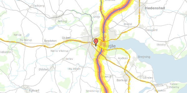 Trafikstøjkort på Svinget 4, 1. , 7100 Vejle