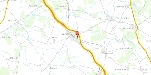 Trafikstøjkort på Gl Thyregodvej 48, 7330 Brande