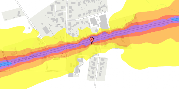Trafikstøjkort på Haunstrup Hovedgade 29, 7400 Herning