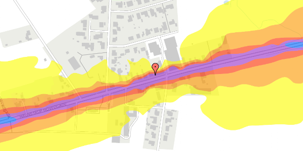 Trafikstøjkort på Haunstrup Hovedgade 30, 7400 Herning