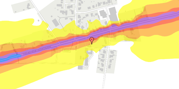 Trafikstøjkort på Haunstrup Hovedgade 33, 7400 Herning