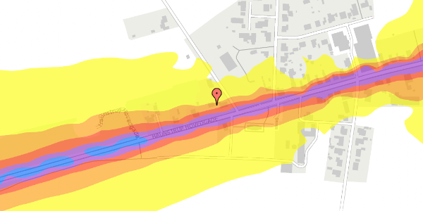 Trafikstøjkort på Haunstrup Hovedgade 52, 7400 Herning