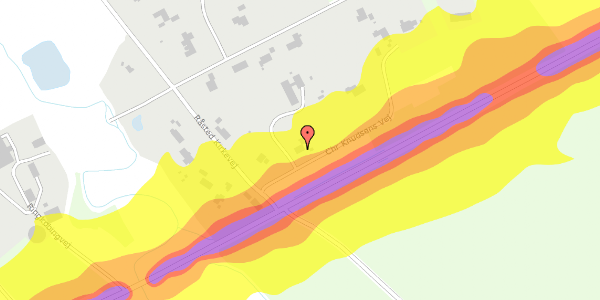 Trafikstøjkort på Chr Knudsens Vej 3, 7500 Holstebro