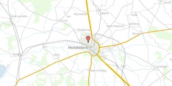 Trafikstøjkort på Skjoldgården 4, 1. tv, 7500 Holstebro