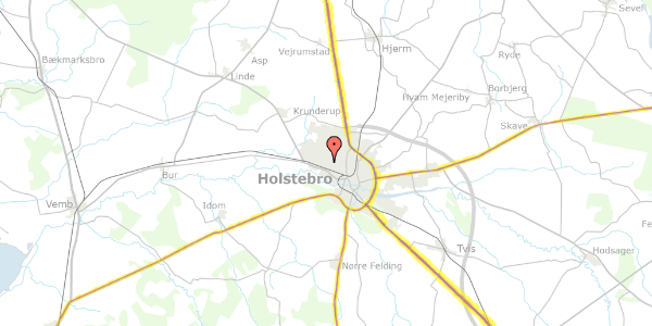 Trafikstøjkort på Skjoldgården 18, 2. tv, 7500 Holstebro