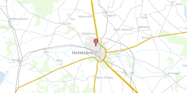 Trafikstøjkort på Thorshammer 23, 7500 Holstebro