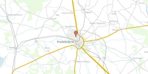 Trafikstøjkort på Thorshammer 71, st. , 7500 Holstebro