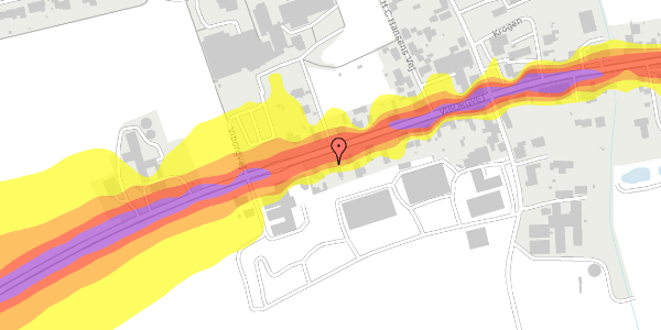 Trafikstøjkort på Viborgvej 208, 7500 Holstebro