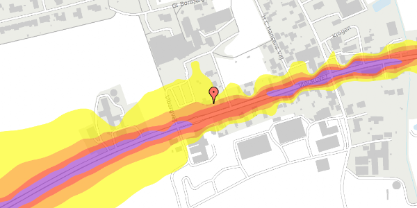 Trafikstøjkort på Viborgvej 211, 7500 Holstebro