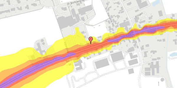 Trafikstøjkort på Viborgvej 213, 7500 Holstebro