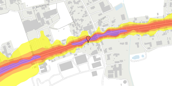 Trafikstøjkort på Viborgvej 220, 7500 Holstebro