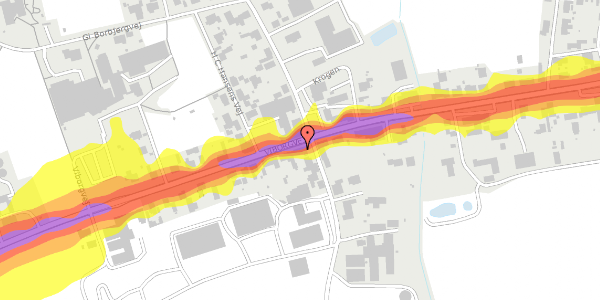 Trafikstøjkort på Viborgvej 228, 7500 Holstebro