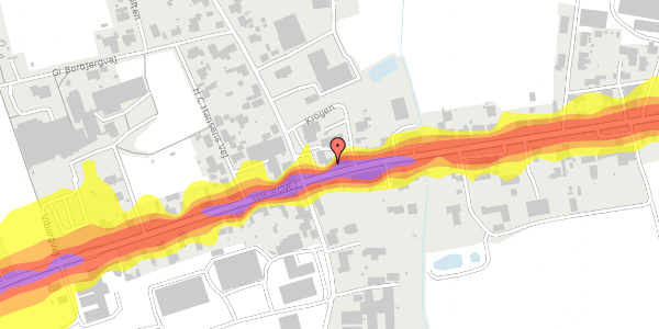 Trafikstøjkort på Viborgvej 229A, 7500 Holstebro