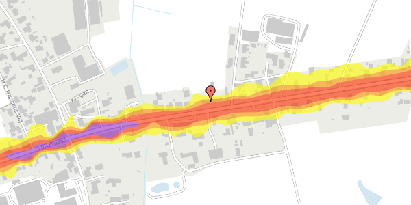 Trafikstøjkort på Viborgvej 245, 7500 Holstebro