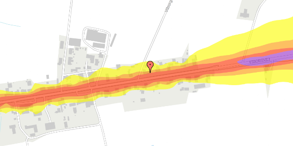 Trafikstøjkort på Viborgvej 267, 7500 Holstebro