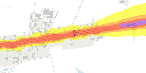 Trafikstøjkort på Viborgvej 268, 7500 Holstebro