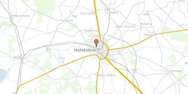 Trafikstøjkort på Vølundsvej 65, 7500 Holstebro