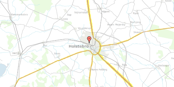 Trafikstøjkort på Vølundsvej 71, 7500 Holstebro