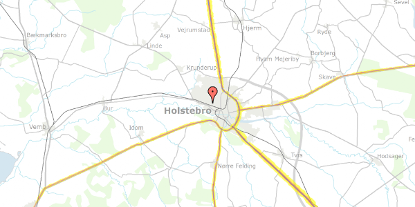 Trafikstøjkort på Vølundsvej 74, 7500 Holstebro