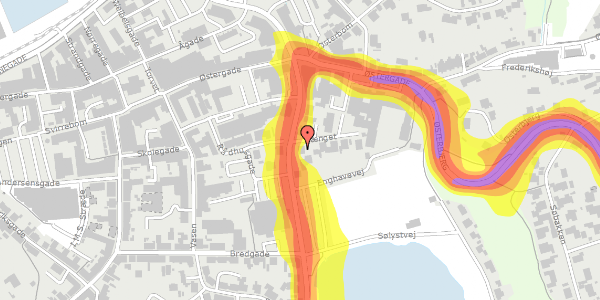 Trafikstøjkort på Enghavevej 9, 7620 Lemvig