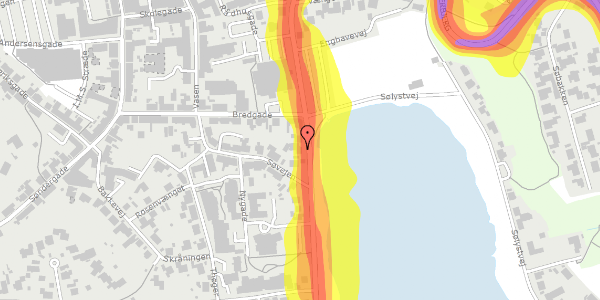 Trafikstøjkort på Enghavevej 26, 7620 Lemvig