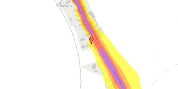 Trafikstøjkort på Kirkebyvej 9, 7620 Lemvig