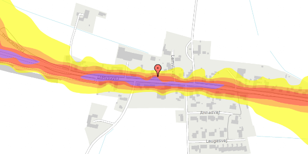 Trafikstøjkort på Lemvigvej 86, 7620 Lemvig