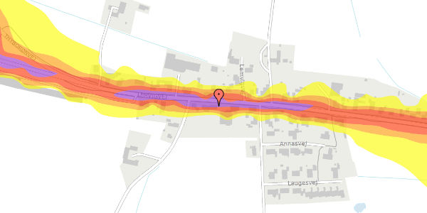 Trafikstøjkort på Lemvigvej 87, 7620 Lemvig