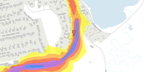 Trafikstøjkort på Søtoft 13, 7620 Lemvig