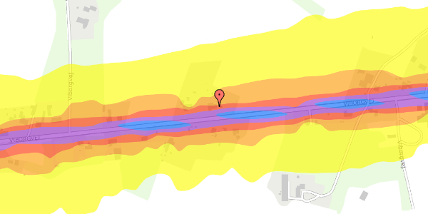 Trafikstøjkort på Viborgvej 335, 7830 Vinderup