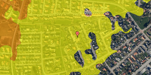 Trafikstøjkort på Birkevænget 10, 8362 Hørning