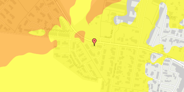 Trafikstøjkort på Vester Alle 51, 8362 Hørning