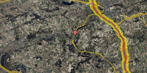 Trafikstøjkort på Centrumgården 32, 8870 Langå