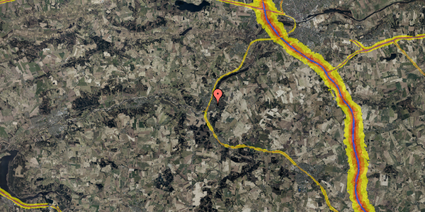 Trafikstøjkort på Skovkanten 17, 8870 Langå