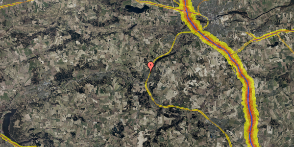 Trafikstøjkort på Ulstrupvej 6D, 8870 Langå