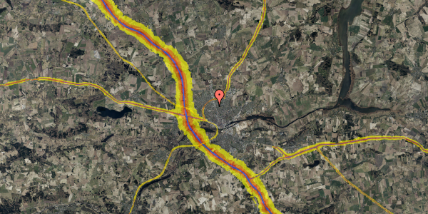 Trafikstøjkort på Asavænget 33, 2. tv, 8920 Randers NV