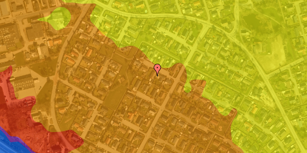 Trafikstøjkort på Basunvej 5, 8940 Randers SV