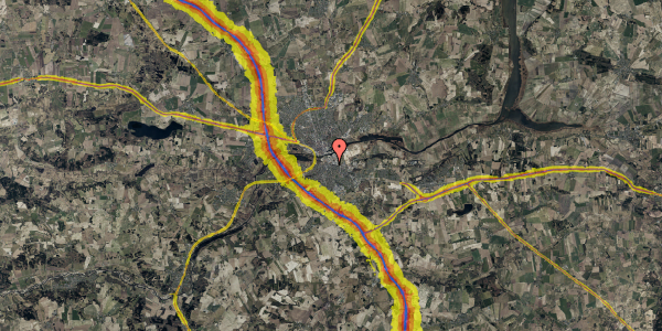 Trafikstøjkort på Kristrupvej 16, 1. th, 8960 Randers SØ