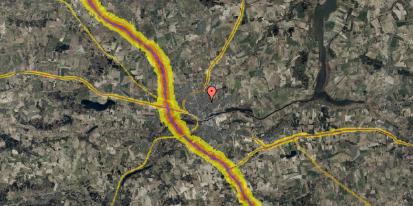 Trafikstøjkort på Marienborgvej 8, . 12, 8930 Randers NØ