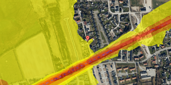 Trafikstøjkort på Skovgårdsvej 5, 8940 Randers SV